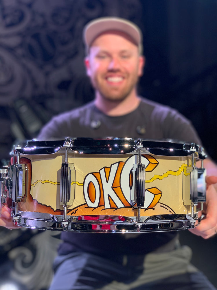 WFL III Oklahoma City, OK Custom Snare Drum (Autographed - ONE OF A KIND!)